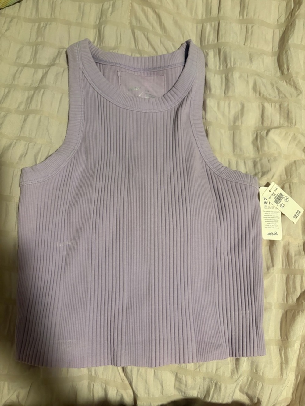 aerie Ribbed Tank Top - Lilac